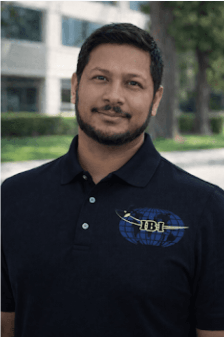 Abstract pink and blue background with water droplets.