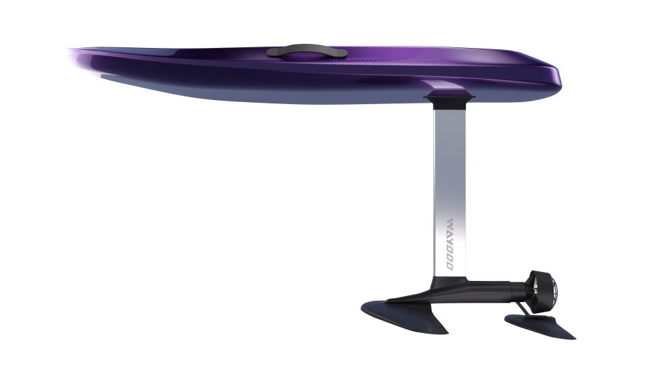 ecommerce PDP 3d rendering of a watersports board