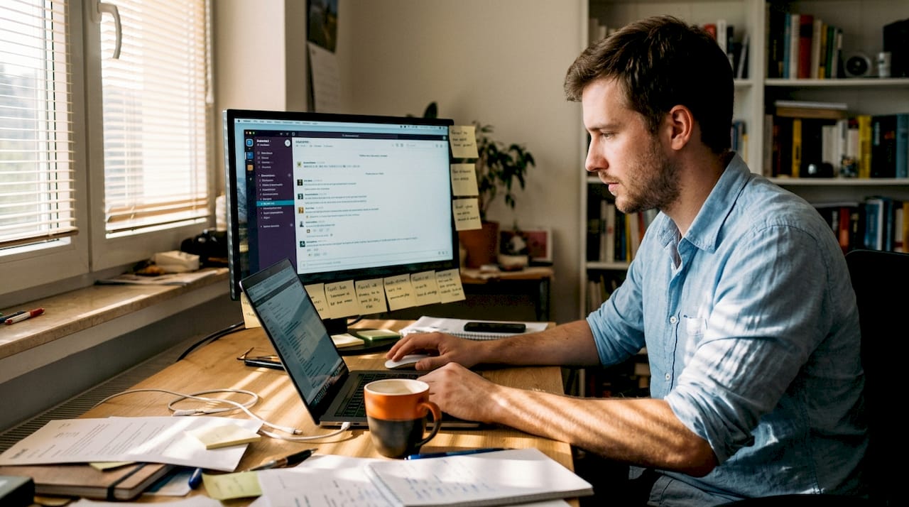 User testing localized software in home office