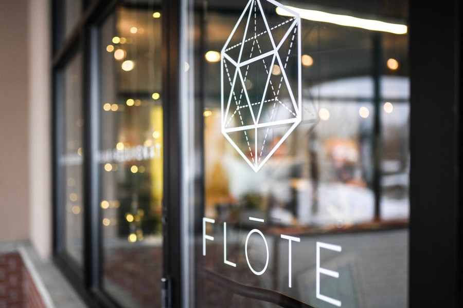 woman wearing black crew-neck shirt