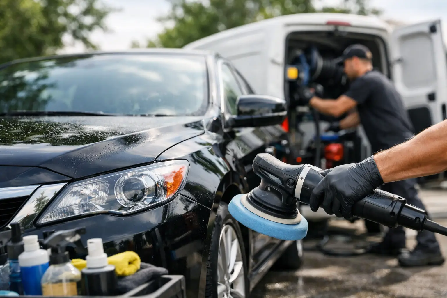 Paint correction in driveway