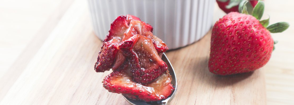honey roasted strawberries