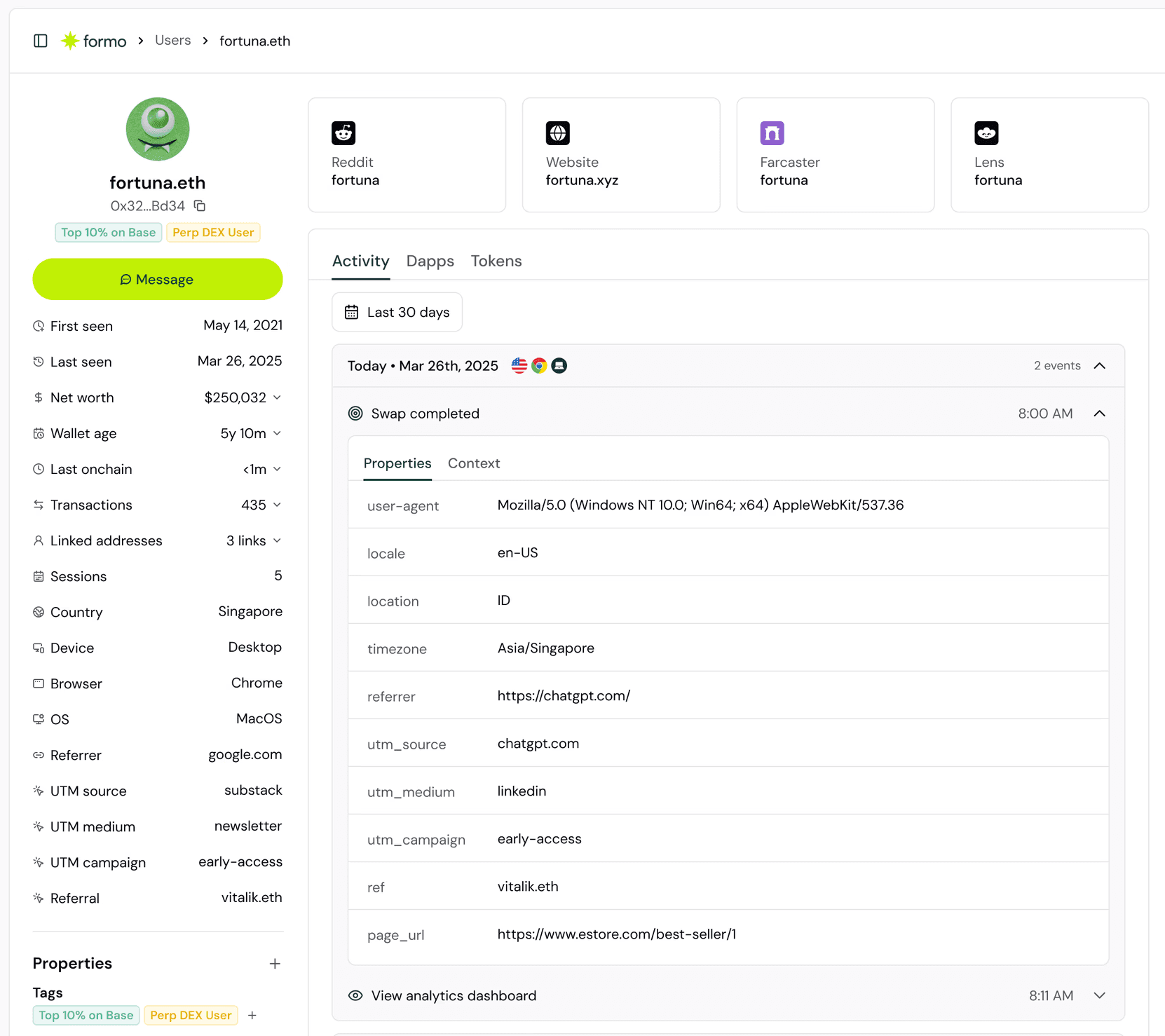 Formo Analytics & Data Platform