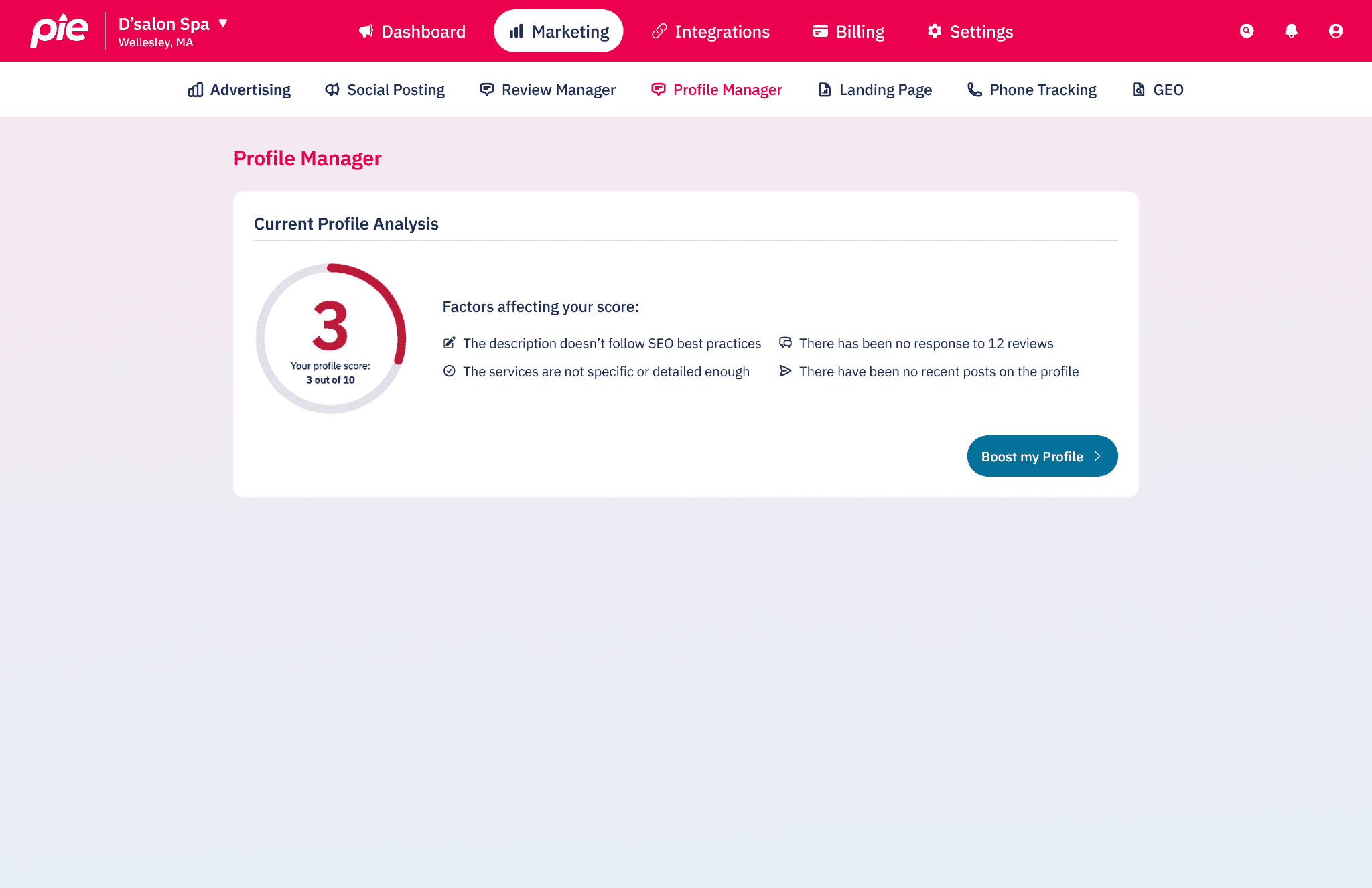 Google Business Profile optimization tool that automatically keeps local business information accurate and up to date.