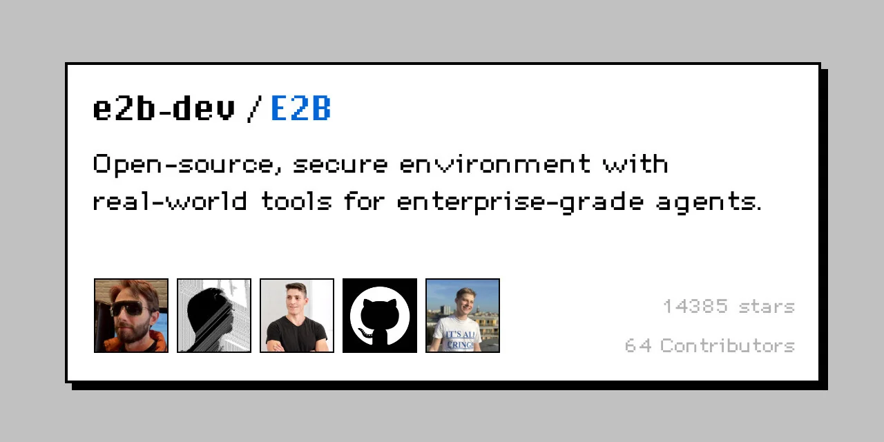 E2B GitHub repository card