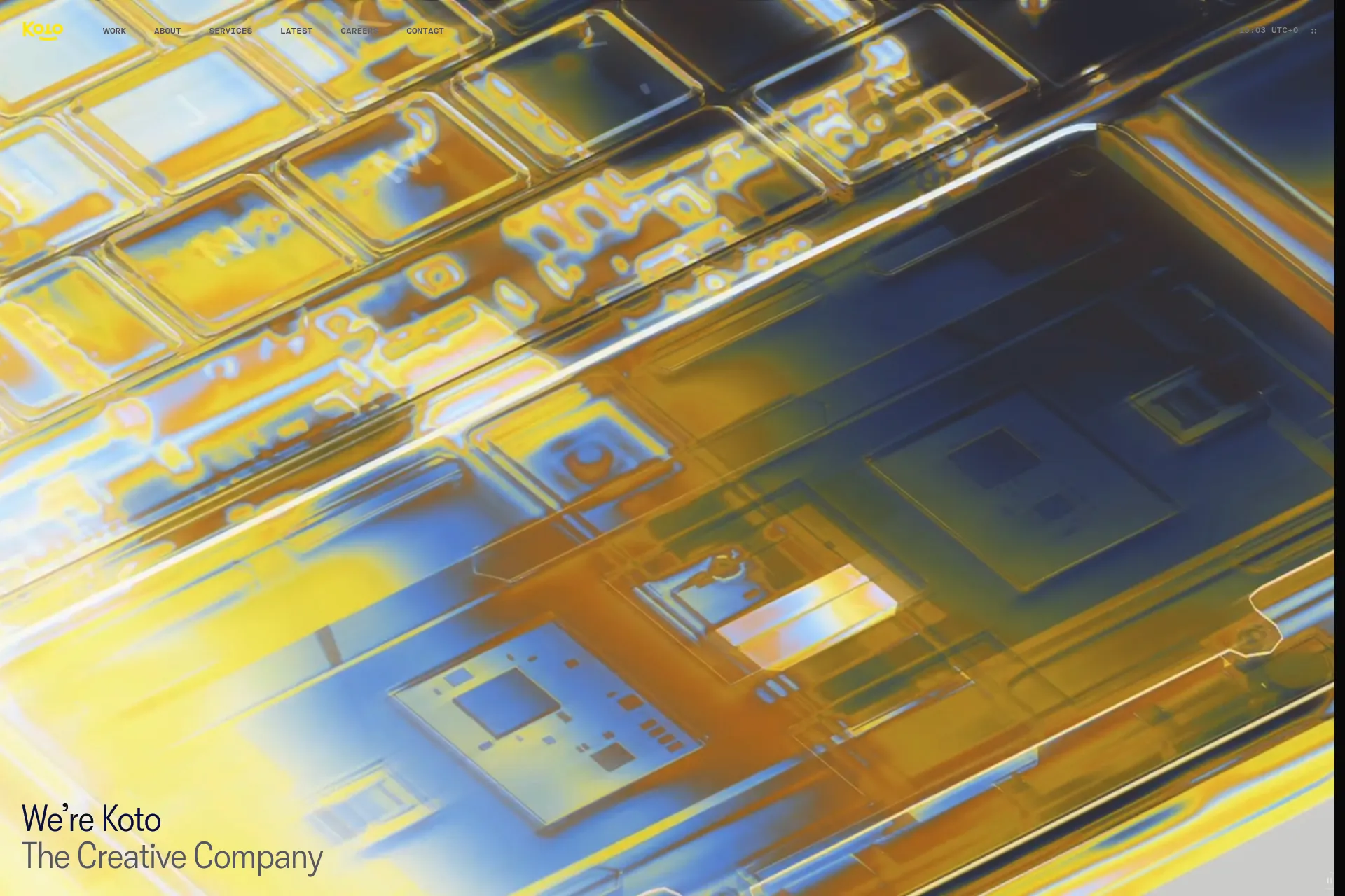 Screenshot of Koto website