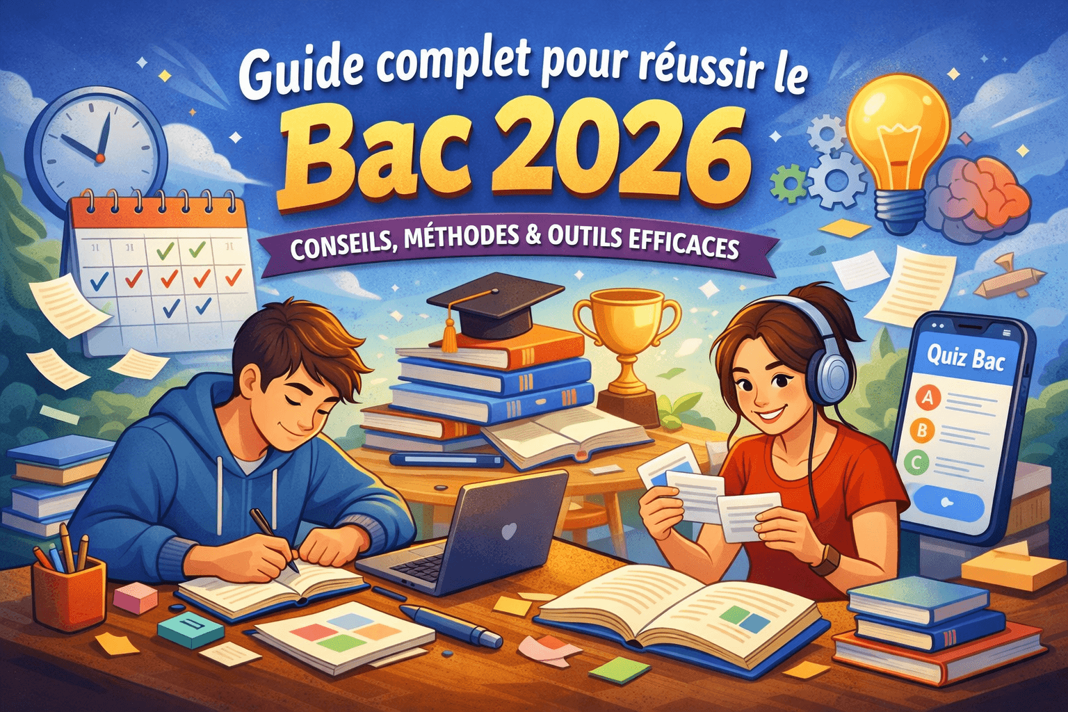 Guide complet pour réussir le bac 2026 : conseils, méthodes et outils efficaces
