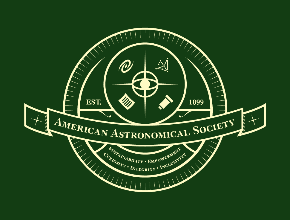 A logo for the American Astronomical Society