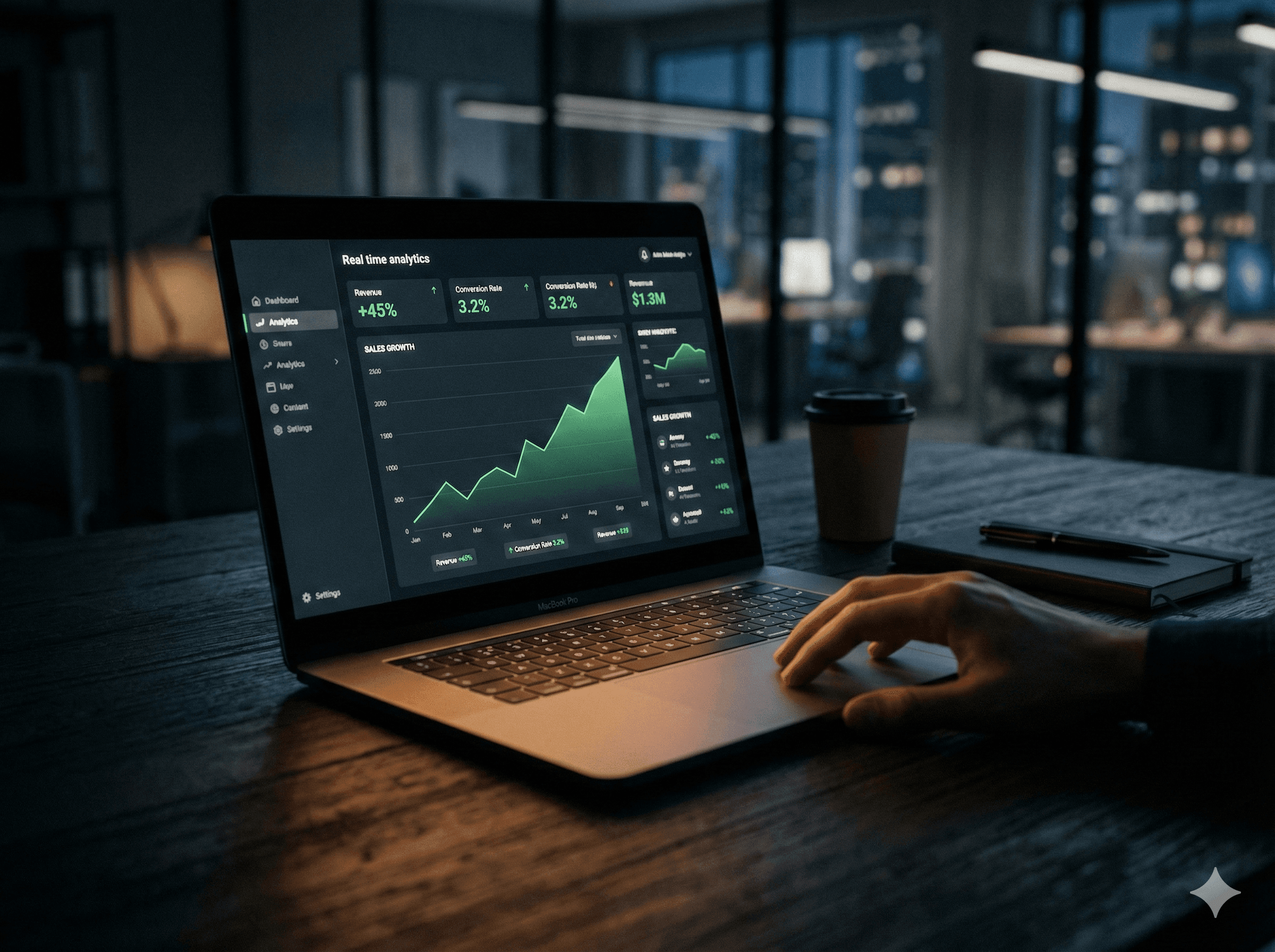 Hands working on a device or document, representing professional results delivered to clients.