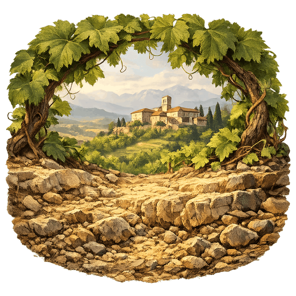 Detailed graphic of the Colli Orientali del Friuli wine region.