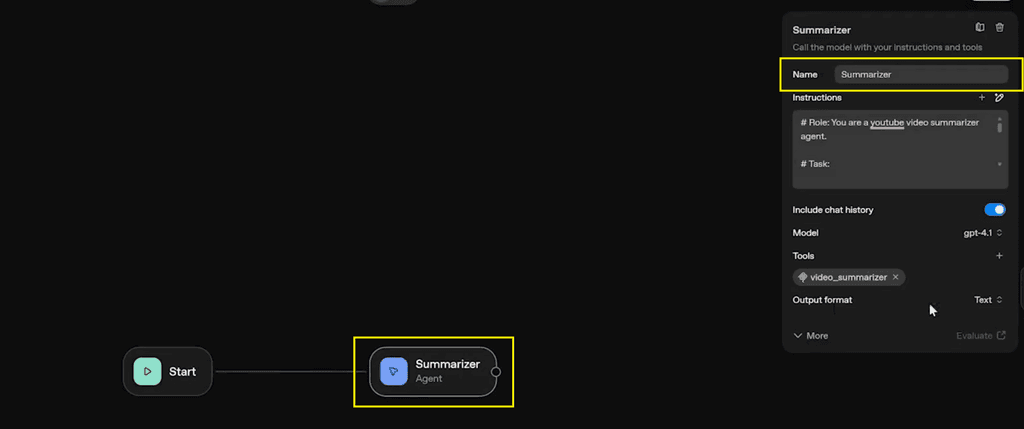 agent name - summarizer
