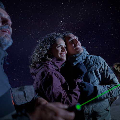 Observación de estrellas en el Monte Teide