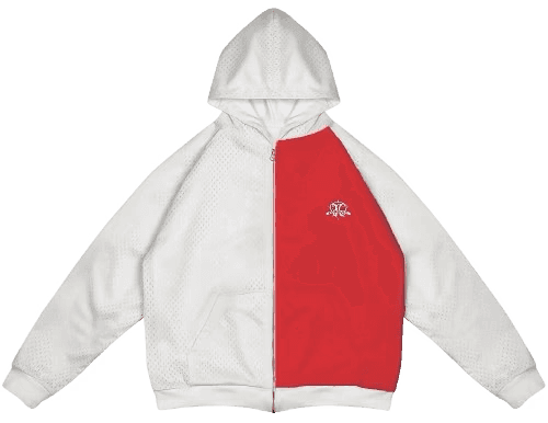 Leather Patchwork Hoodie