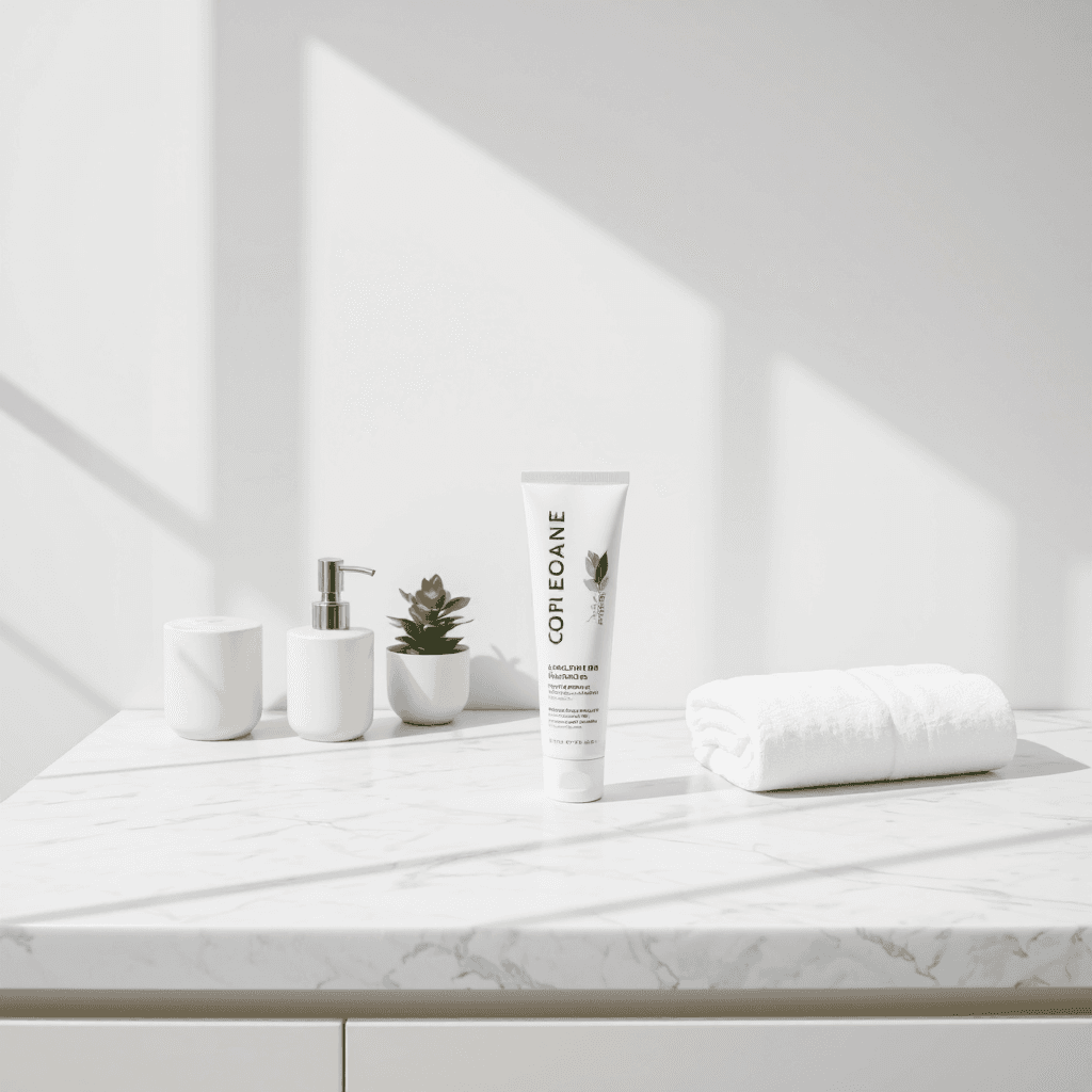 product photography of toothpaste