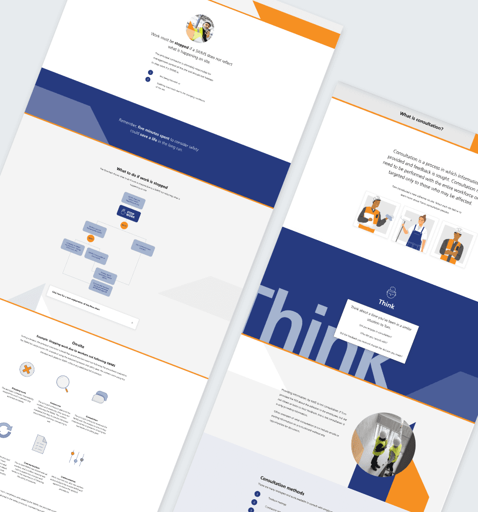 elearning design and development in Articulate Rise by CInch
