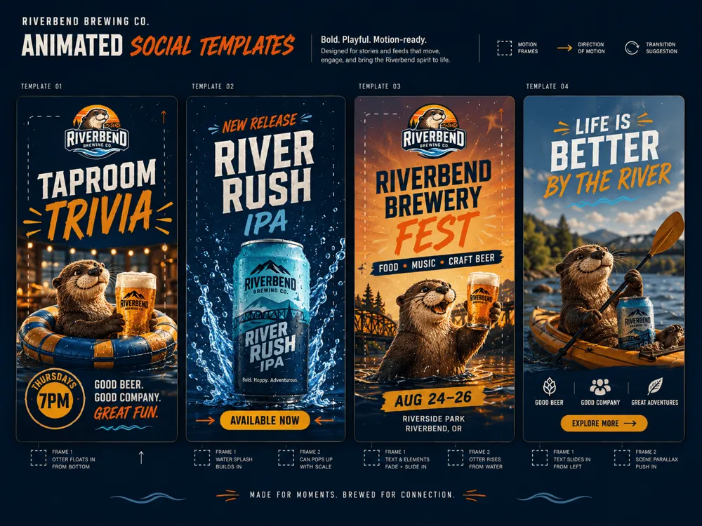 Riverbend Brewing Company Animated banners