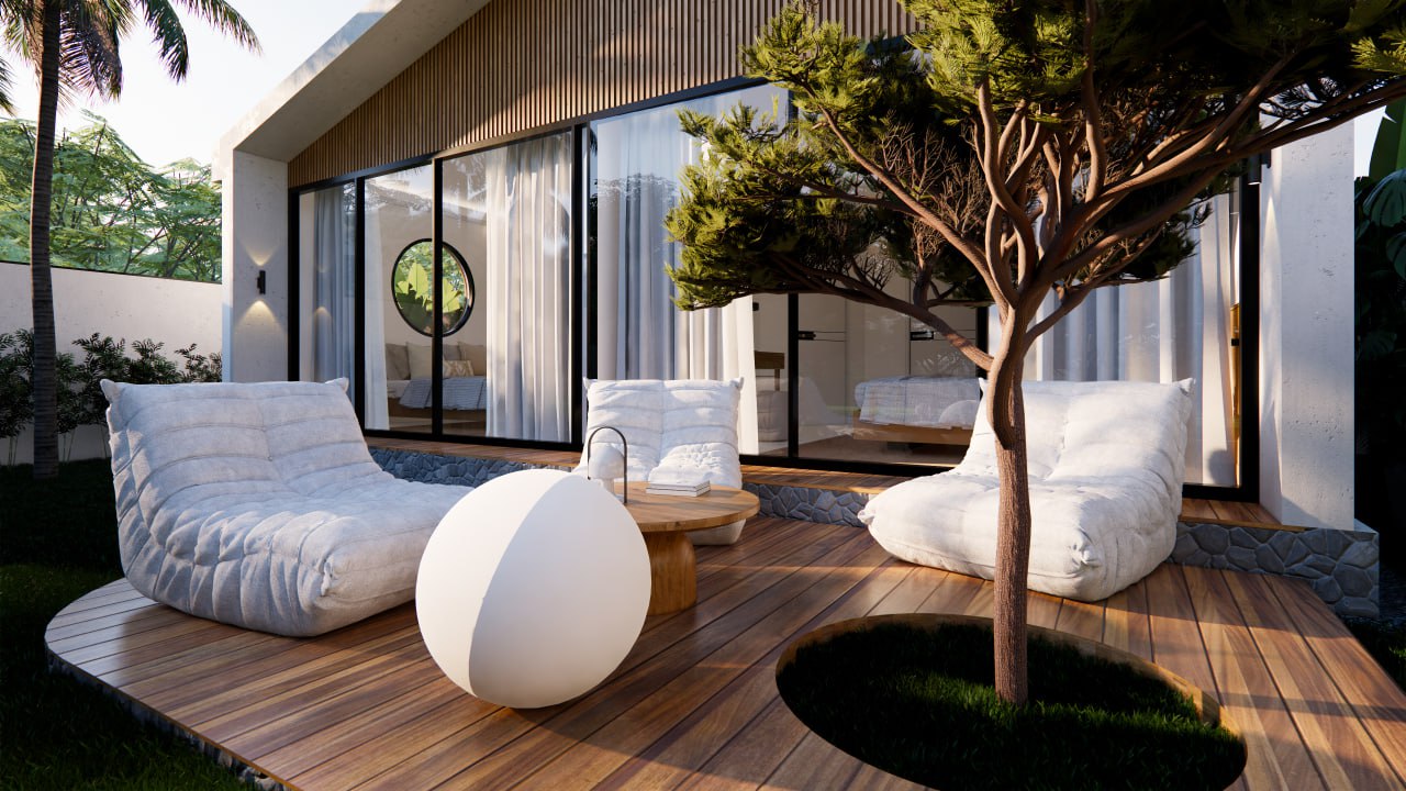 Сompleted 2-bedroom villa with a private garden and pool in Bukit, Pandawa