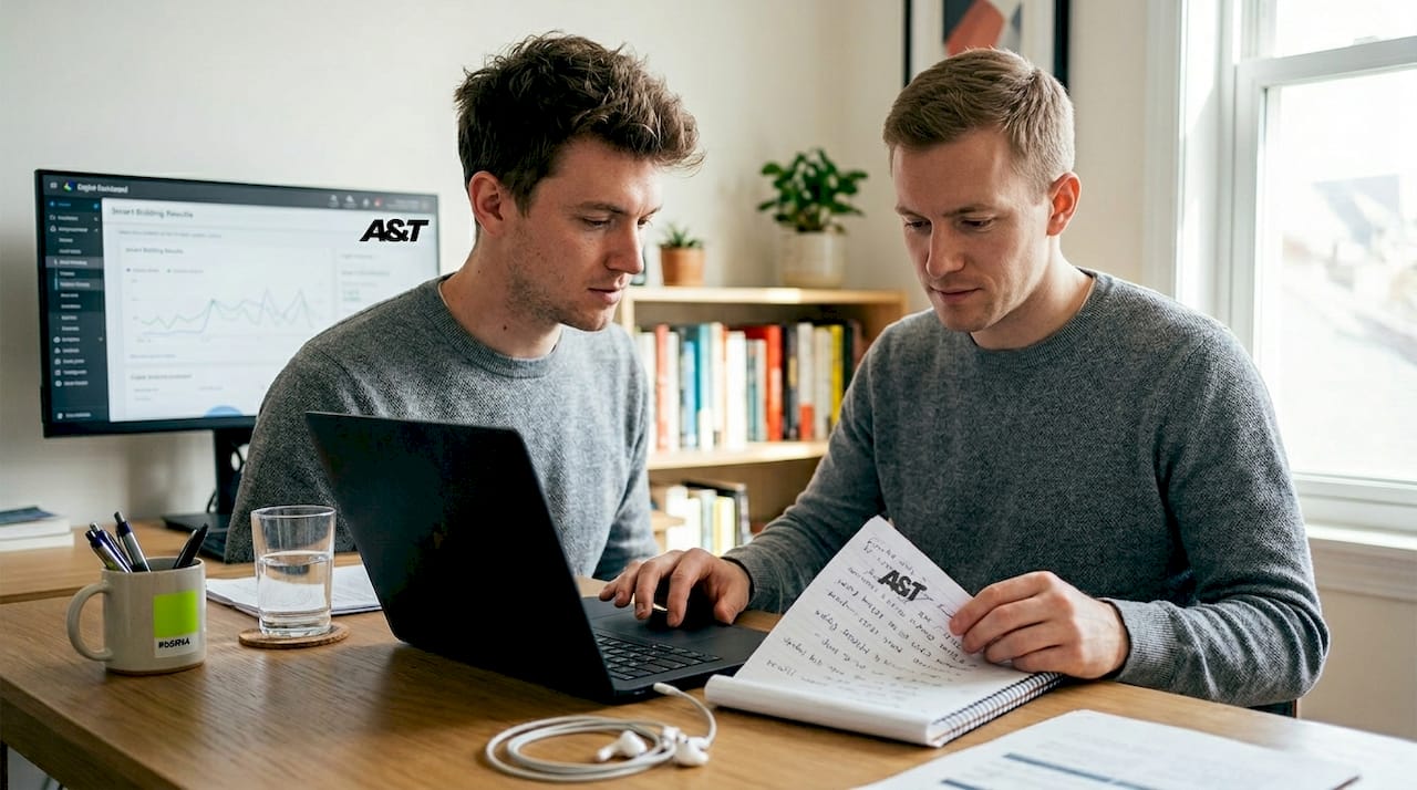 Manager optimizing campaigns with automation tools