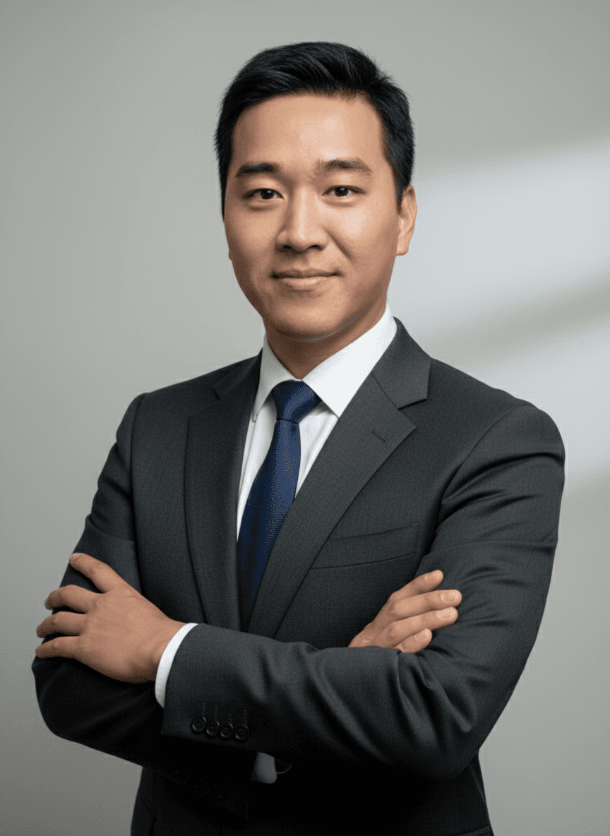 Portrait of portfolio creator – front view