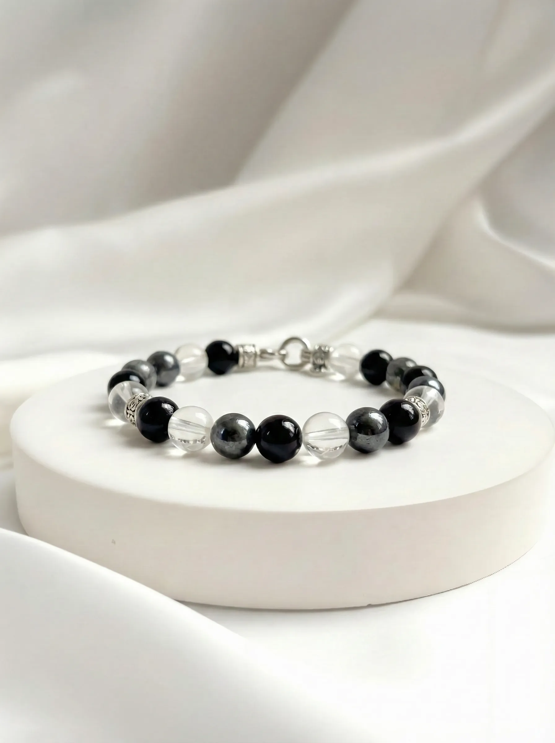 Equilibrium bracelet in a studio setting.