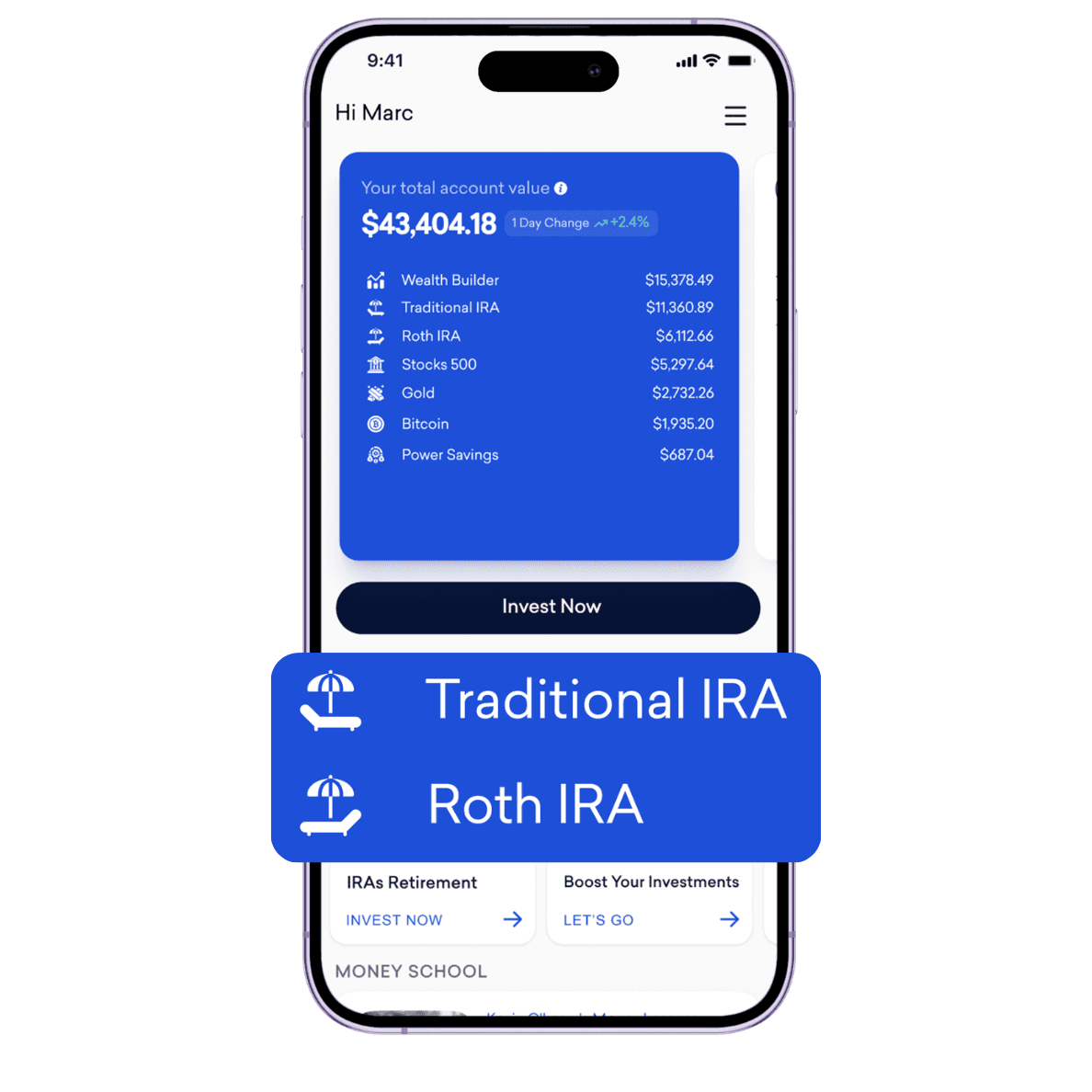 Credit card mockup displaying $430,000 balance and masked card details