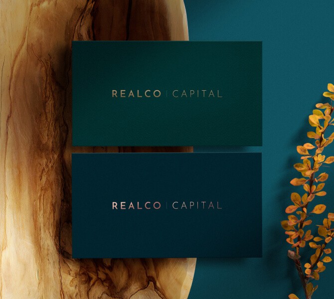 Business Card Design RealCO Capital
