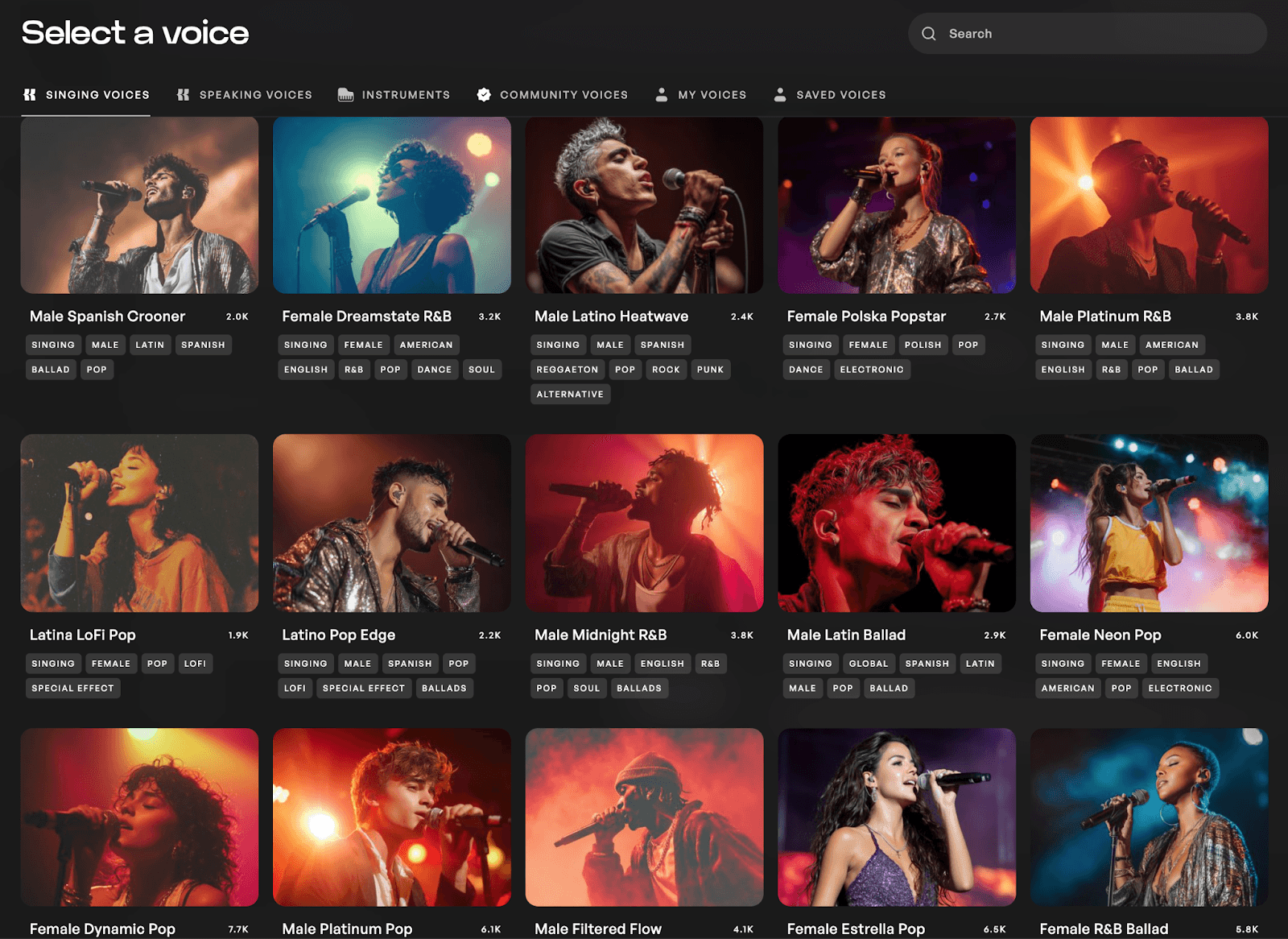 Image of Kits Pop singer library