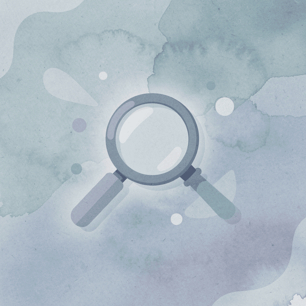 Magnifying glass icon highlighting hidden costs analysis