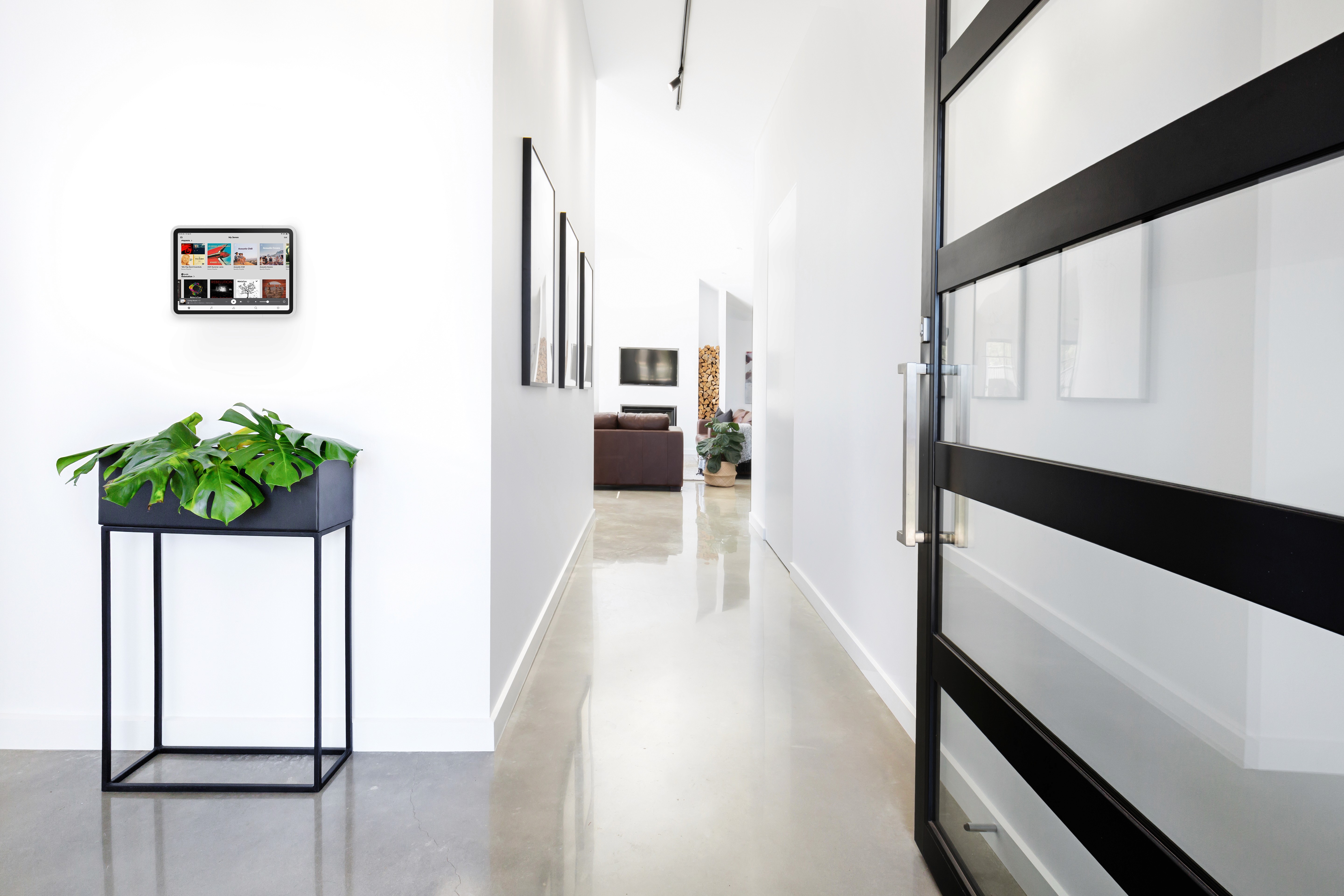 iPort flush mount in-wall tablet installation providing permanent powered mounting for iPad control interfaces in residential and commercial projects in BC