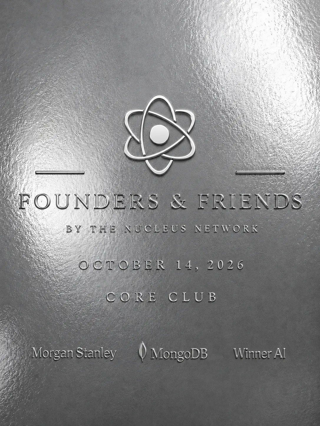 Founders & Friends event poster
