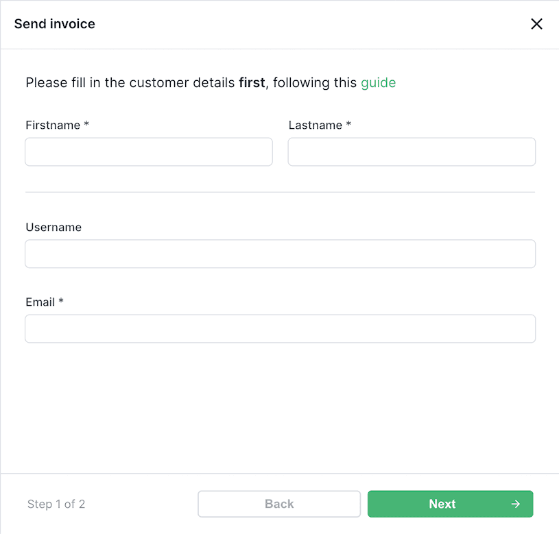 A screenshot of Forest Admin action form with recently released features: rows, separators, and more.