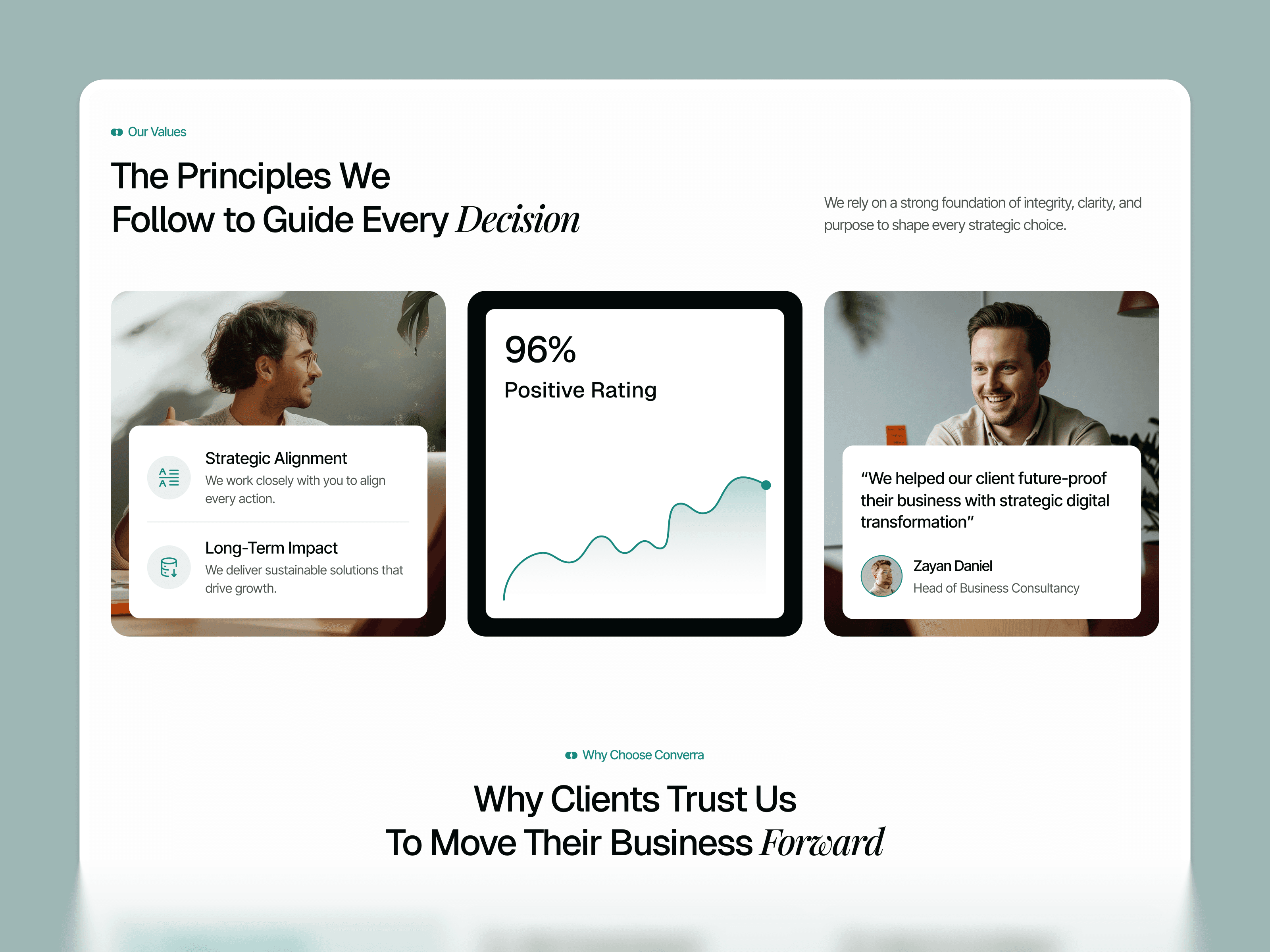 Framer insurance firm template