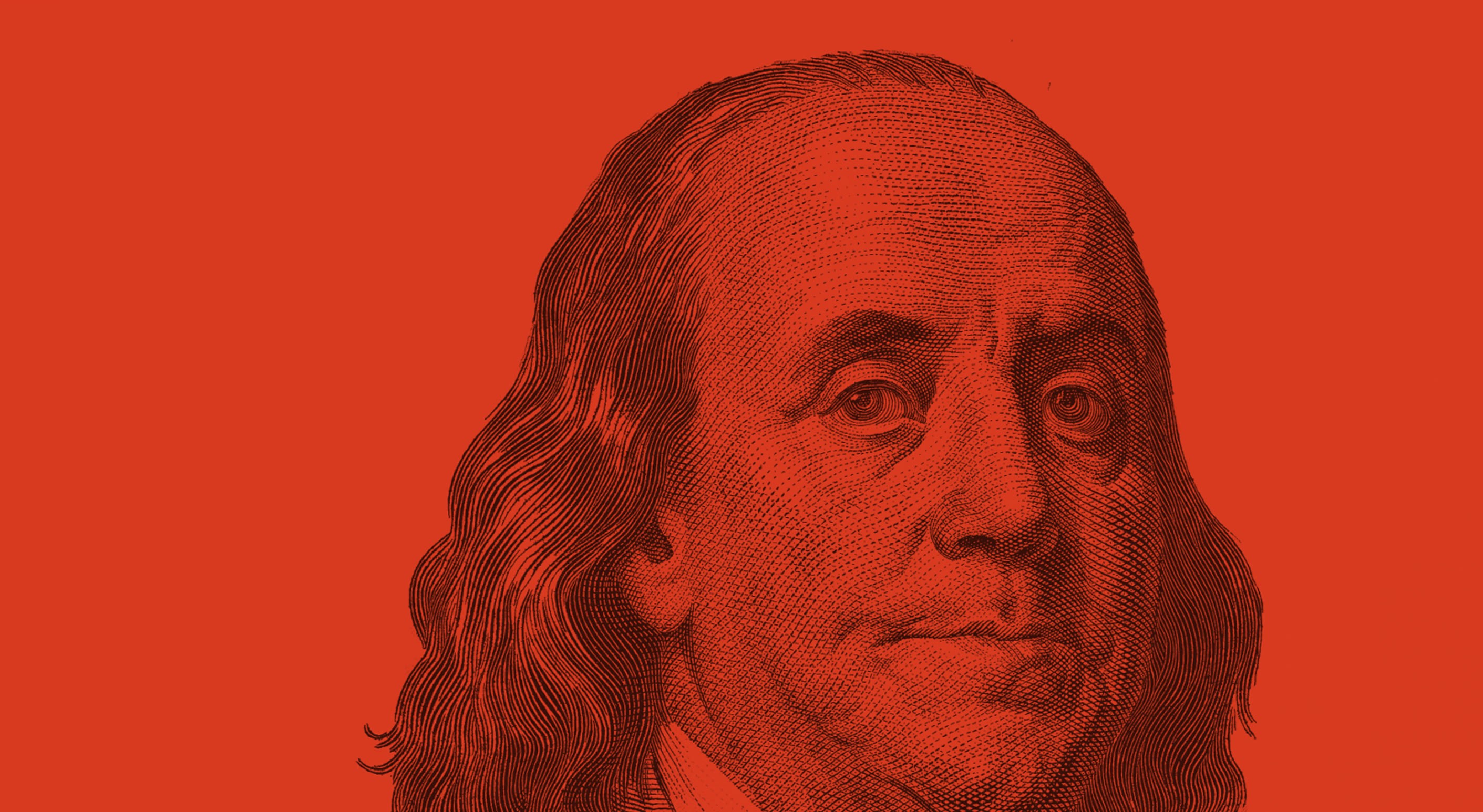 Red picture of a man