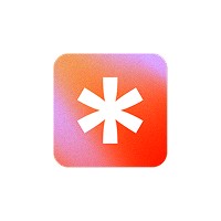 Asterisk icon on an orange and purple gradient square background.