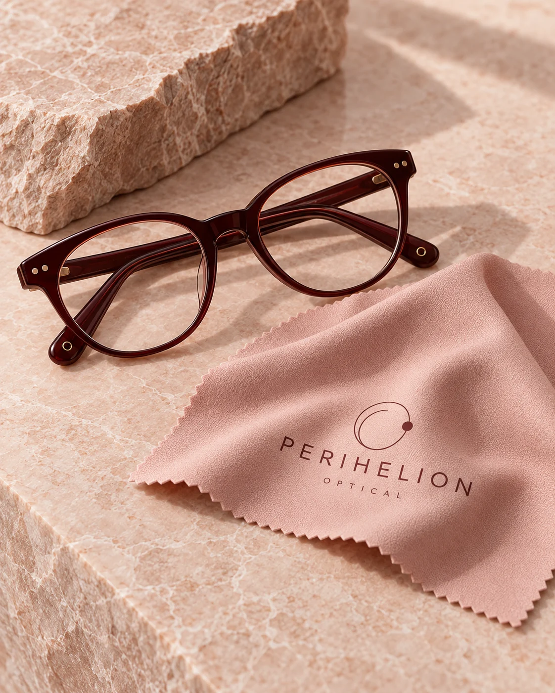 Perihelion Optical — lens cleaning cloth brand application