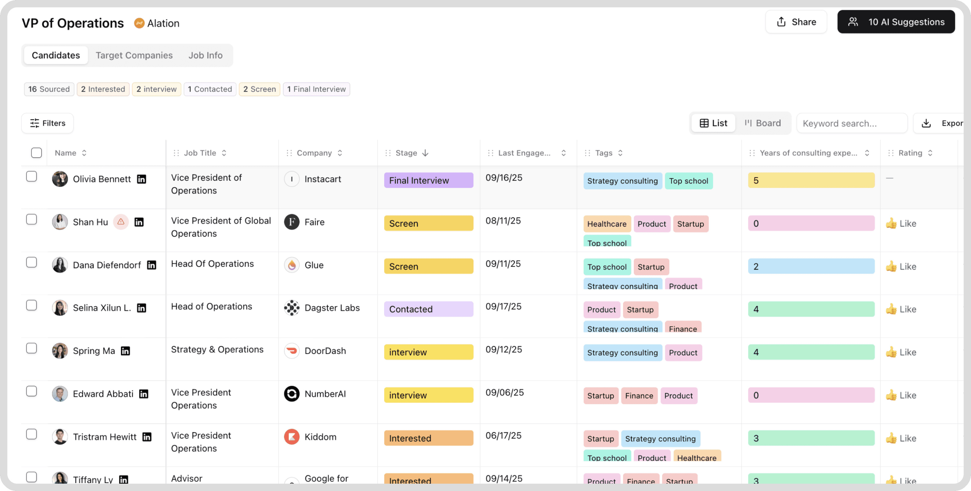 Stardex ai feature | customizable pipeline for recruiters