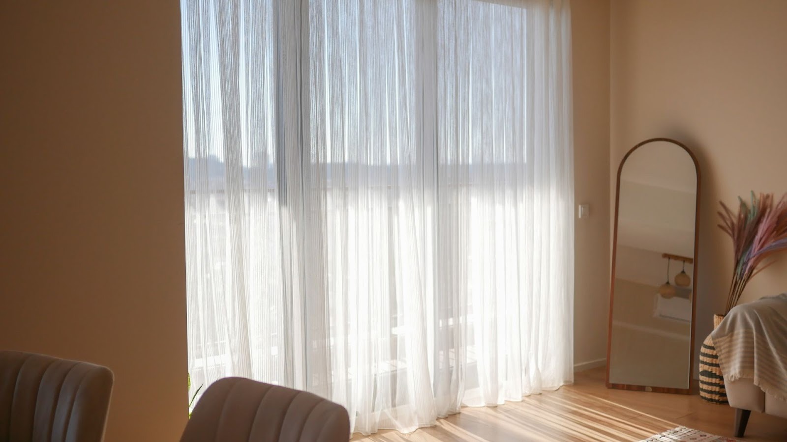 Swap Heavy Curtains for Sheer Fabrics