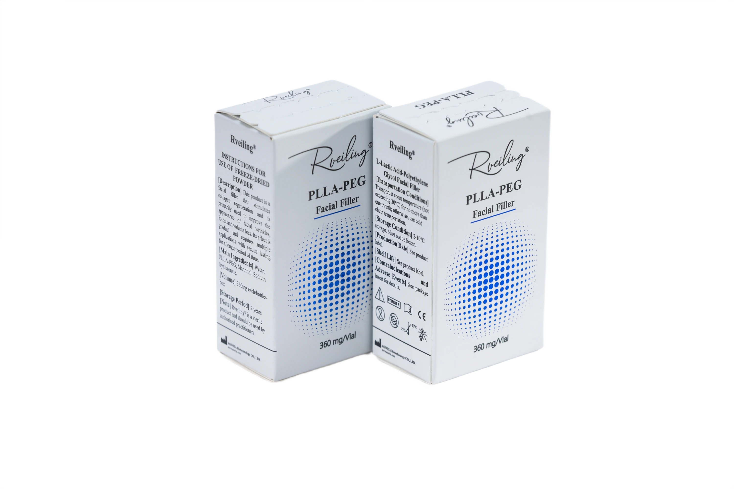 PLLA-PEG  powder dermal fillers used for cheek volume