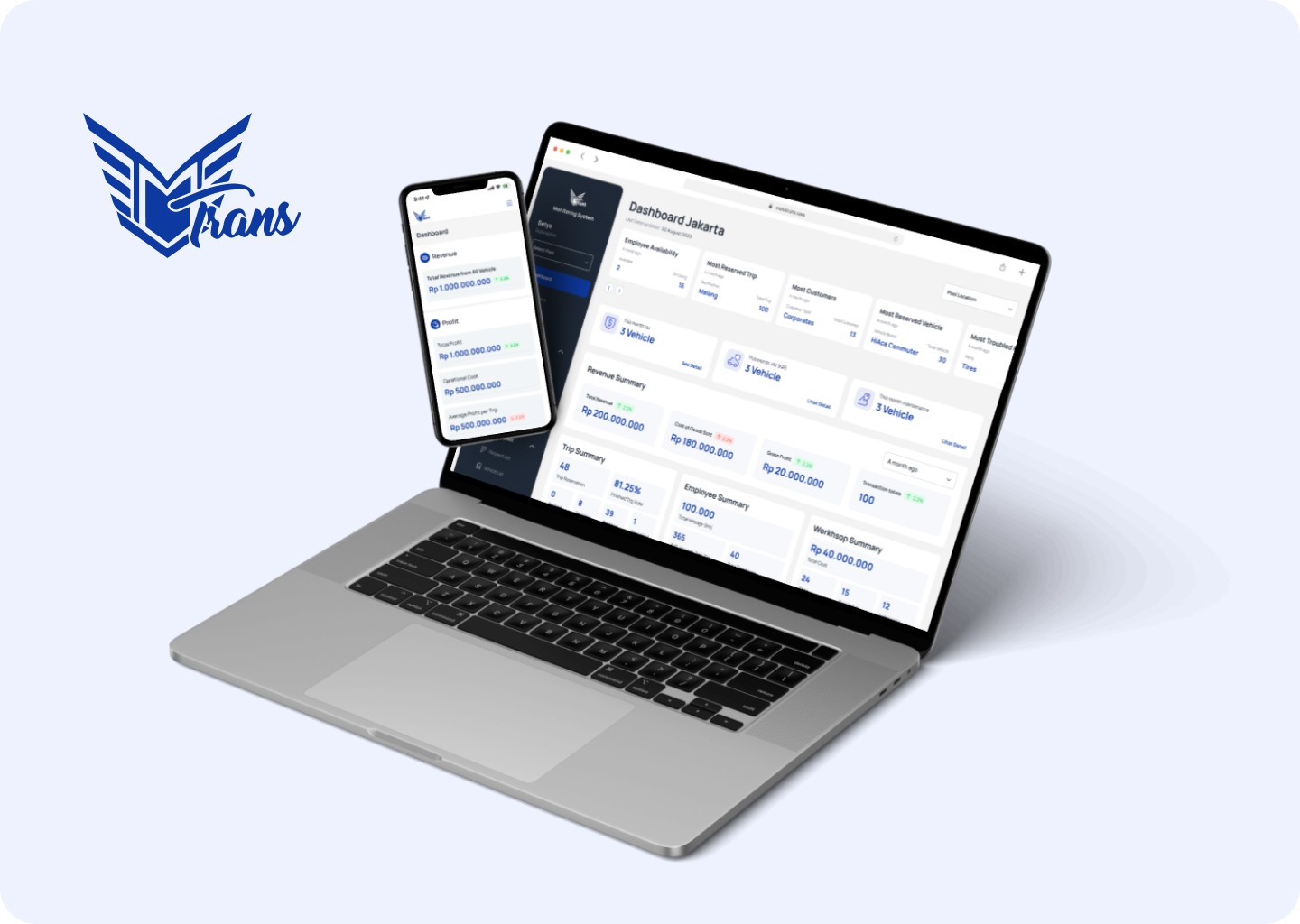 Project showcase laptop mockup