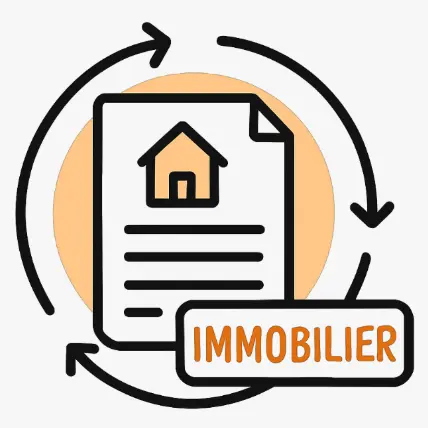 Icône automatisation gestion loyers immobilier