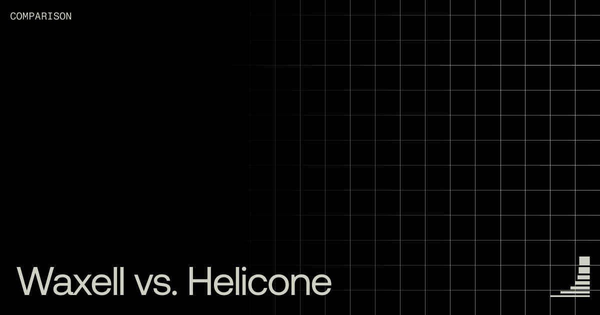 Waxell blog cover: Waxell vs. Helicone — Cost Visibility vs Runtime Control