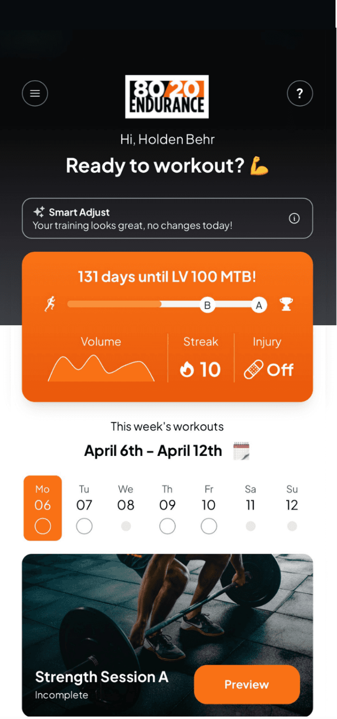 8020/Kinesis App Home Screen