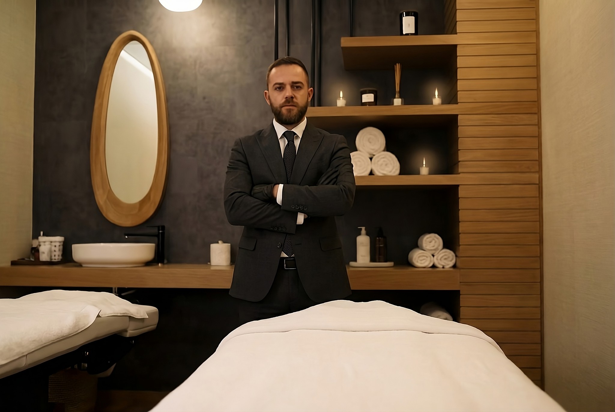 woman holding a phone and man looking at the phone. both are smiling