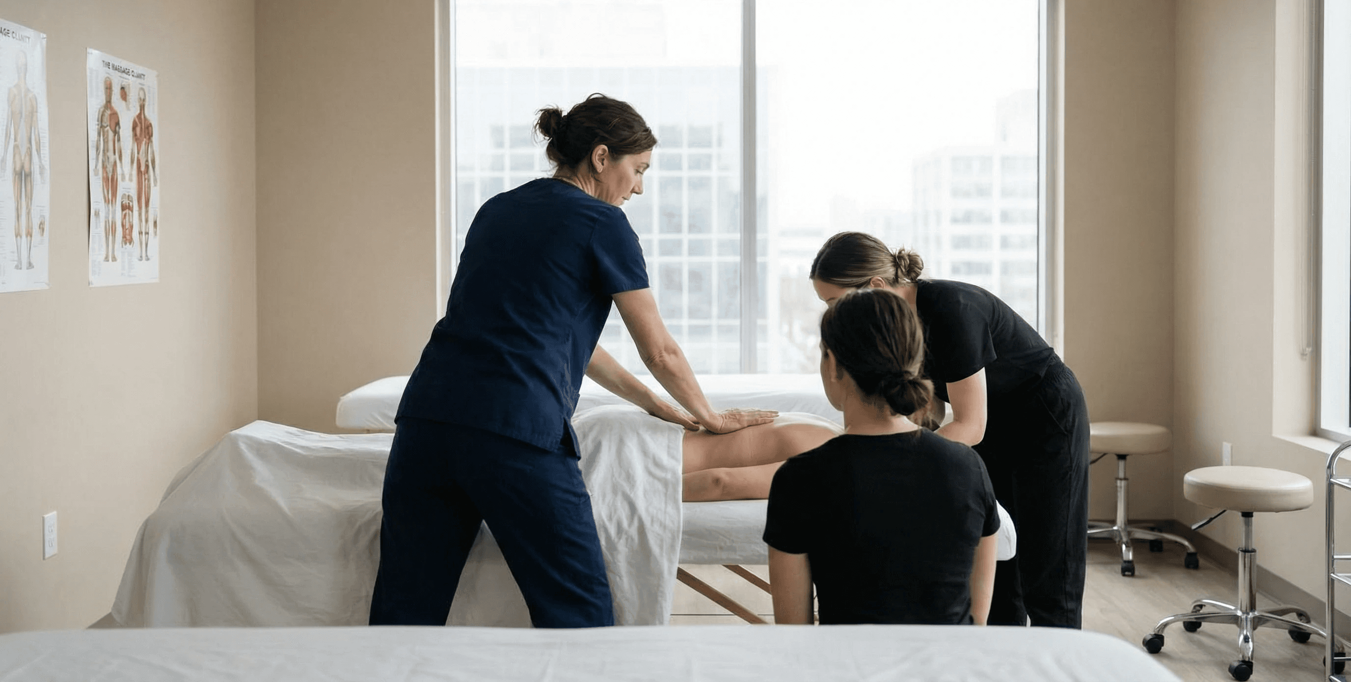 Massage bien-être pratiqué à Avignon dans un espace de soin calme et lumineux