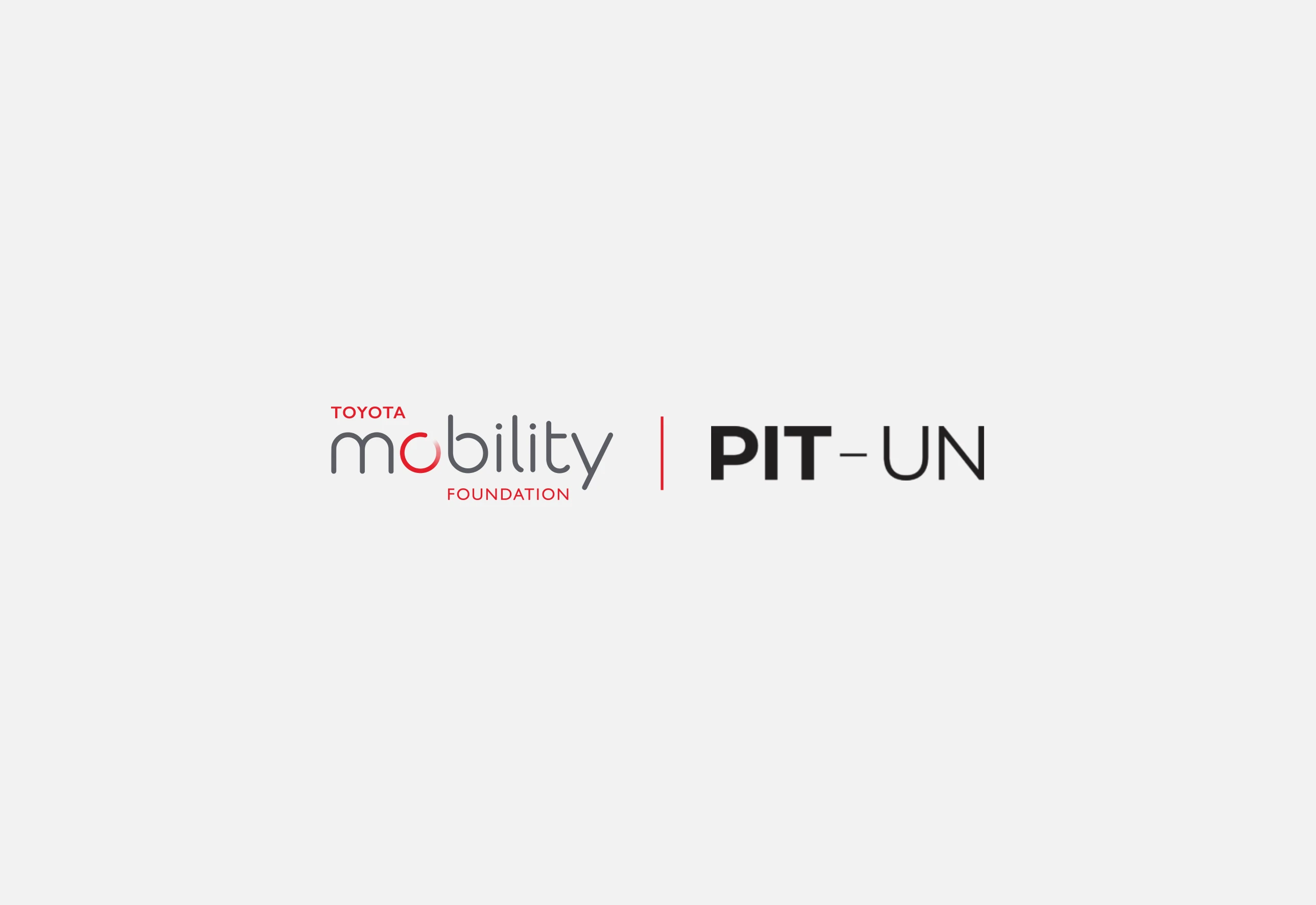 Toyota Mobility Foundation and PIT University Network logos side by side