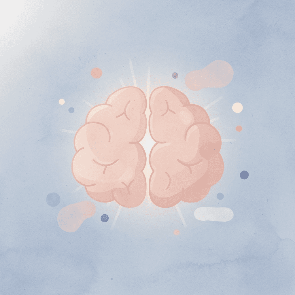 Brain icon representing learning mode and cognitive function