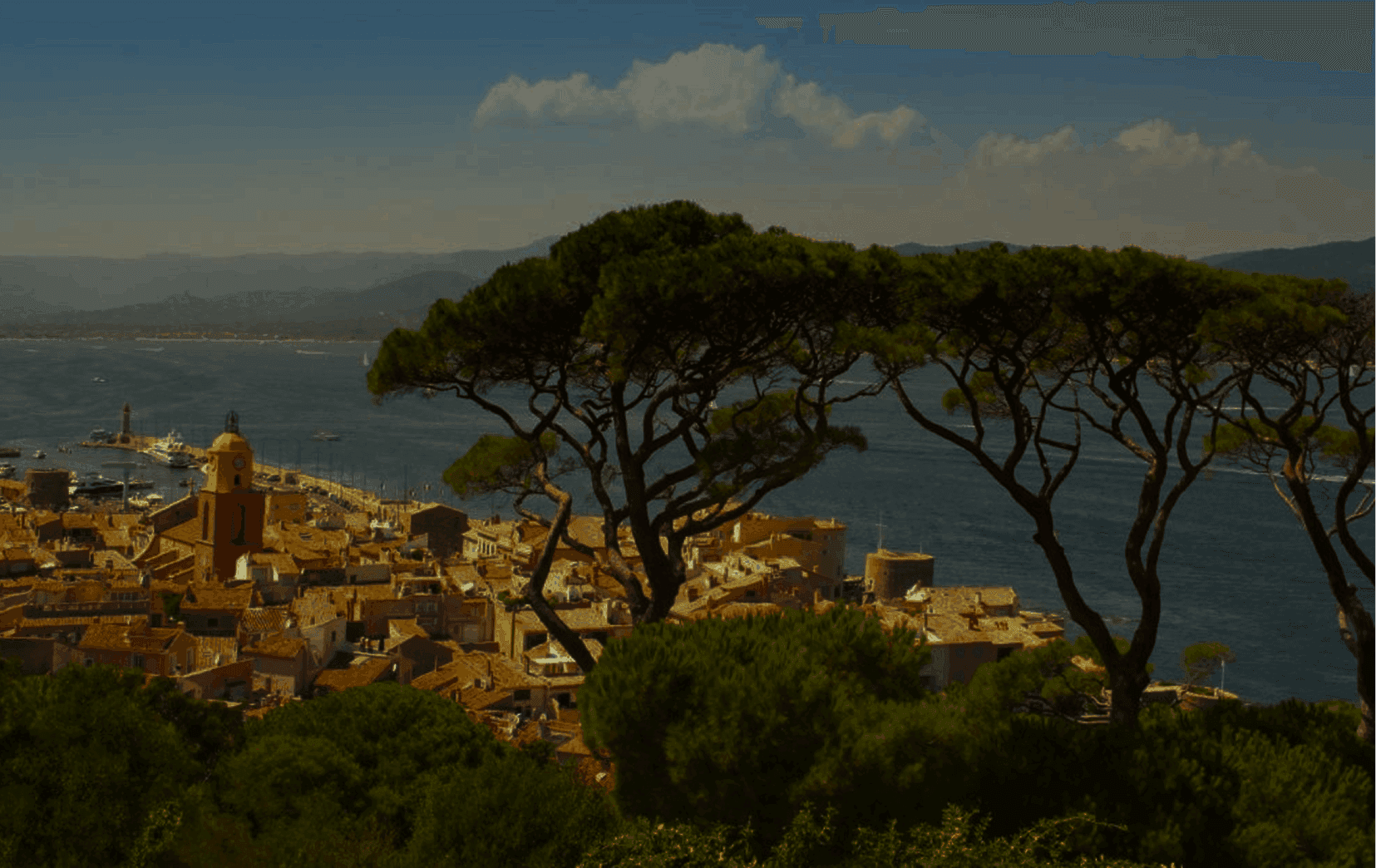 Vue sur Saint tropez