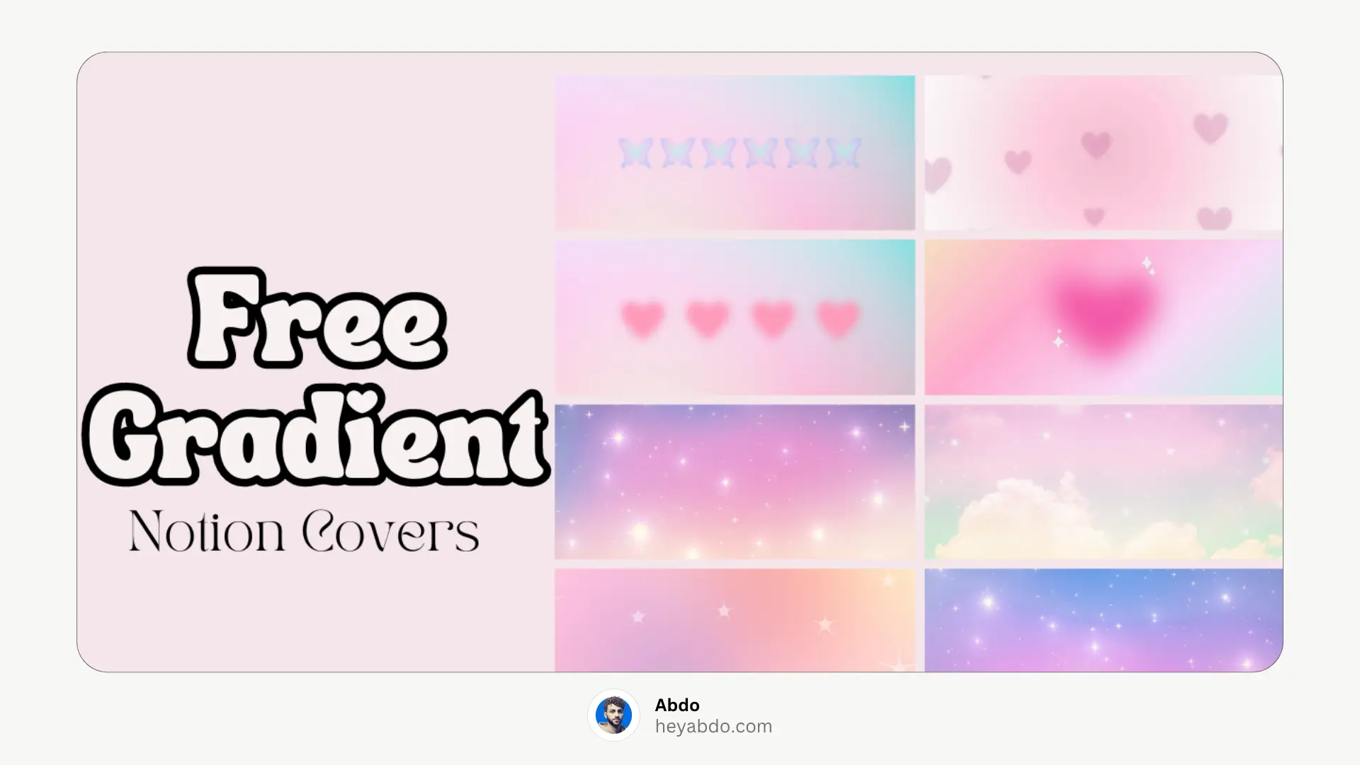 Gradient Notion Covers Pack