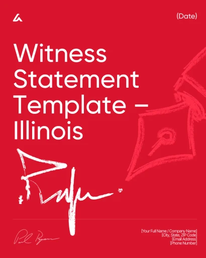 Witness Statement Template – Illinois
