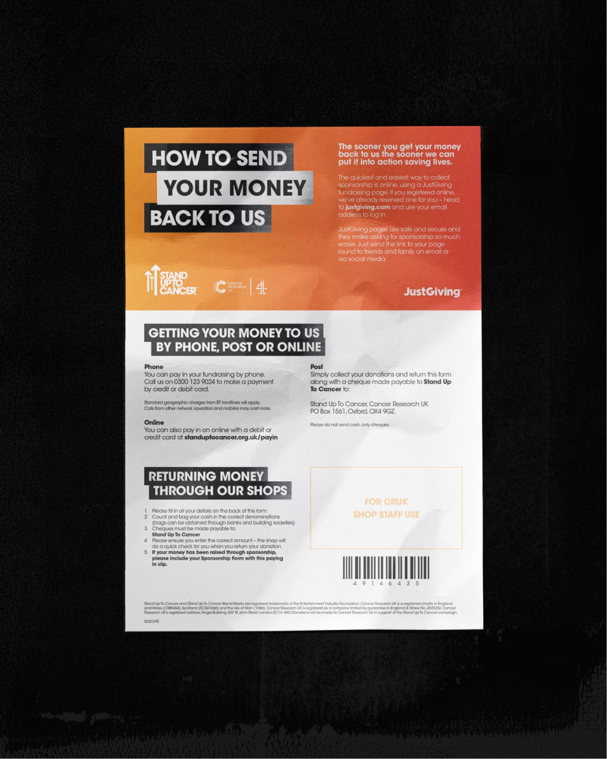 SU2C Charity Form